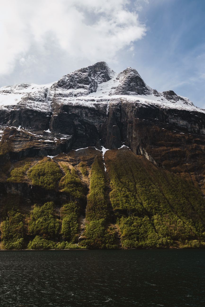 Glacial fjords and ocean in Chilean Patagonia